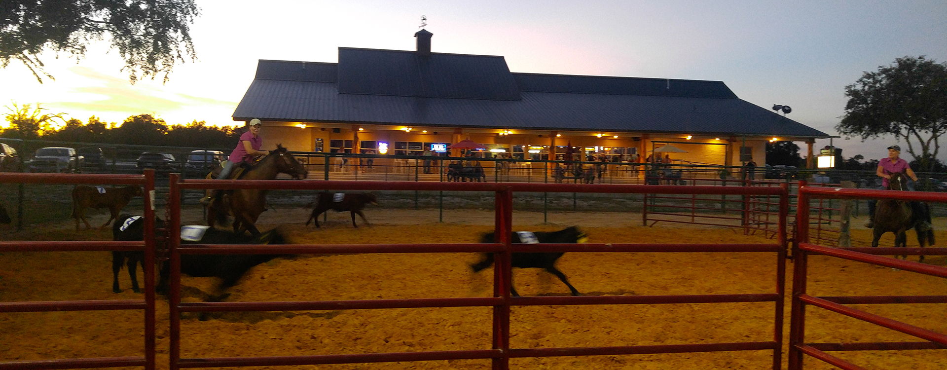 The Gravity Check Saloon and Arena in Kerrville, Texas hosts rodeo events, ranch sorting, barrel racing and others.