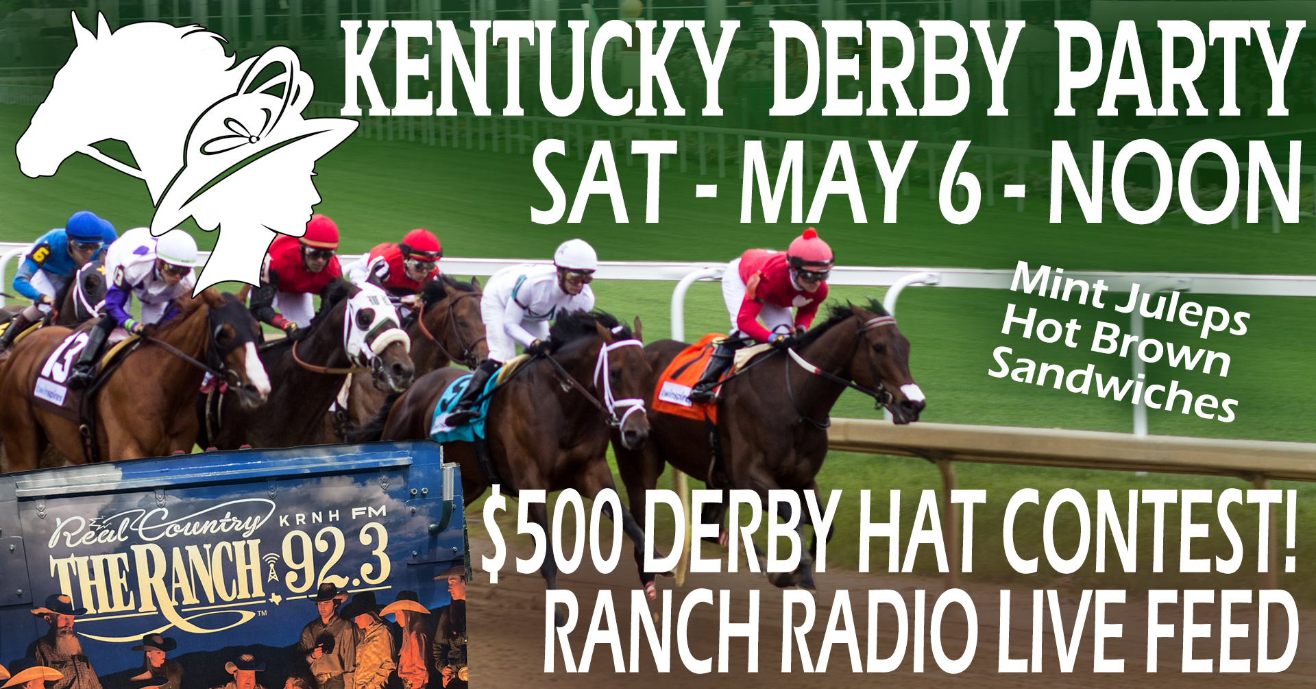 Kentucky Derby Party & Derby Hat Contest! Gravity Check Saloon and Arena